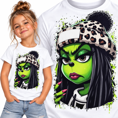 KOSZULKA DZIECIĘCA ŚWIĄTECZNA GRINCH WOMEN 2